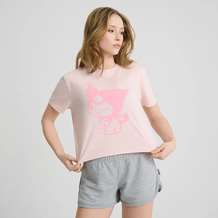 Tricou lejer cu croiala scurta Kuromi NOWEAR