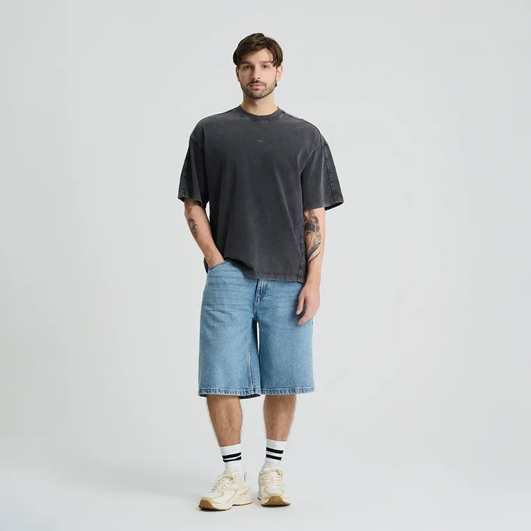 Tricou oversize din bumbac pieptanat NOWEAR