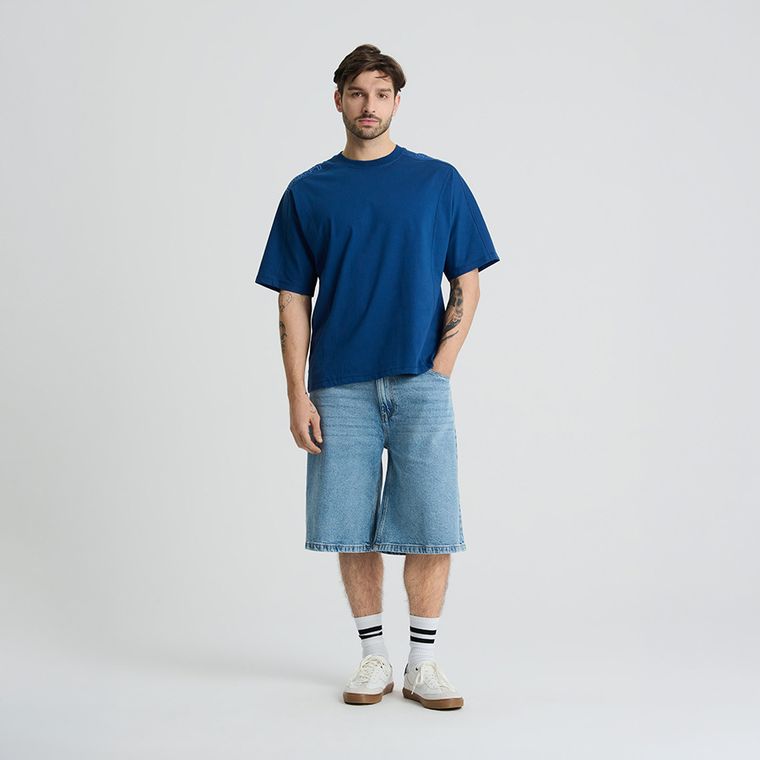 Tricou oversize din bumbac pieptanat NOWEAR