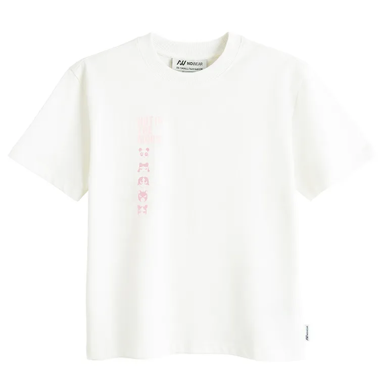 Tricou oversize din bumbac pieptanat NOWEAR