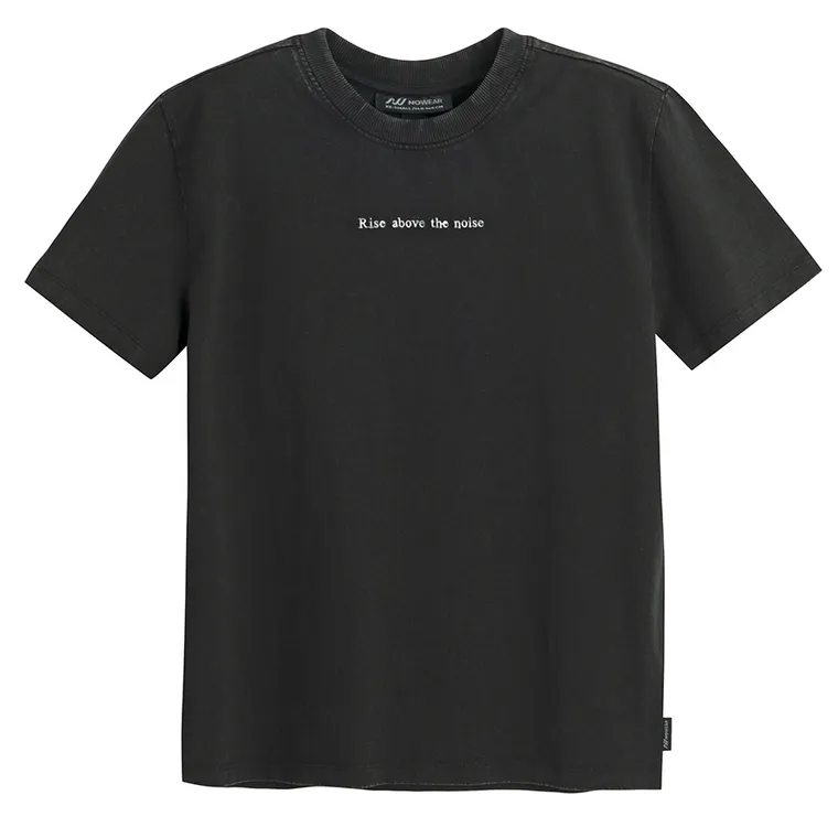 Tricou regular din bumbac pieptanat NOWEAR