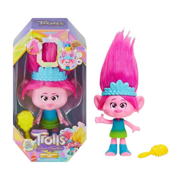 Trolls, Poppy, papusa, lumina si sunetul