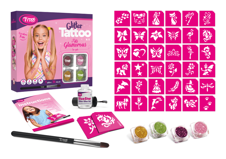 TyToo, tatuaje cu sclipici, set fermecator