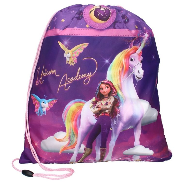 Unicorn Academy, It's Fate, rucsac cu snur, violet