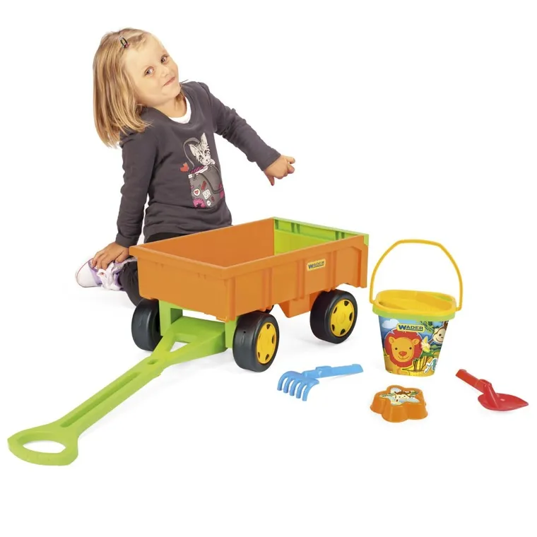 Wader, carucior-remorca cu set de nisip