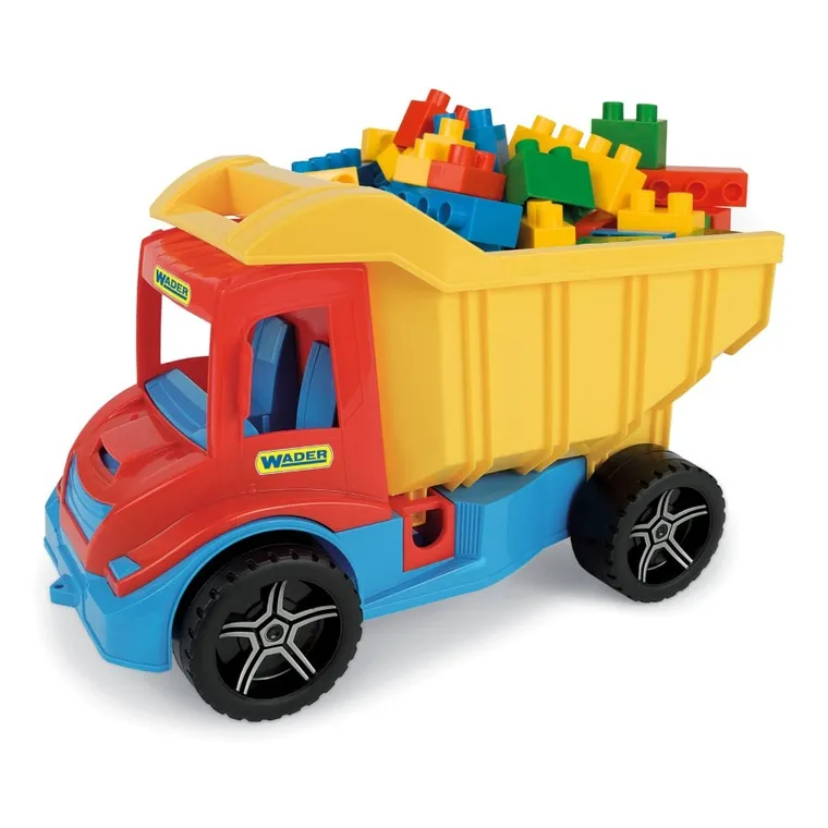 Wader, Multi Truck, basculanta cu cuburi, set de joaca