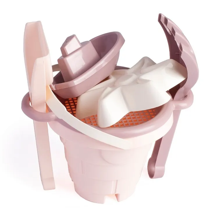 Wader, set de nisip, castel, Vata de zahar trandafirie