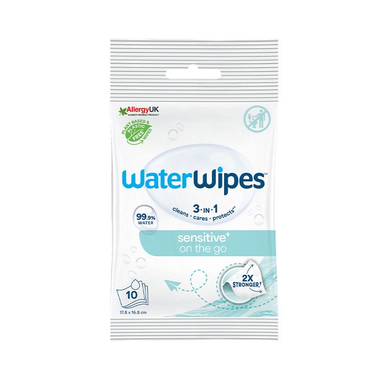 WaterWipes, BIO, On-the-go, servetele umede cu apa, 10-10 buc.