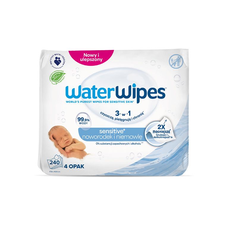 WaterWipes, BIO, servetele umede cu apa, 4-60 buc.