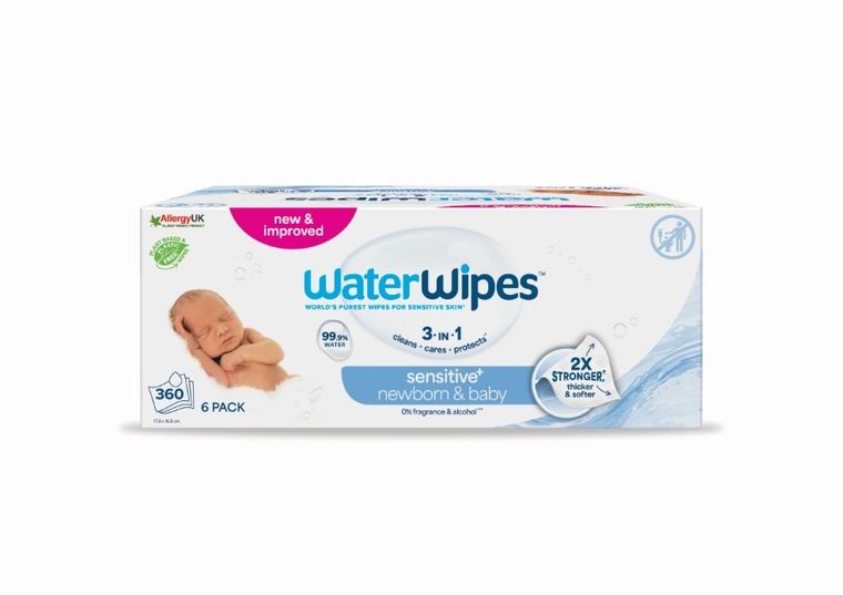 WaterWipes, BIO, servetele umede cu apa, 6-60 buc.