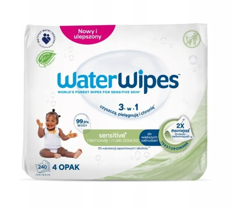 WaterWipes, BIO, Soapberry, servetele umede cu apa, 4-60 buc.