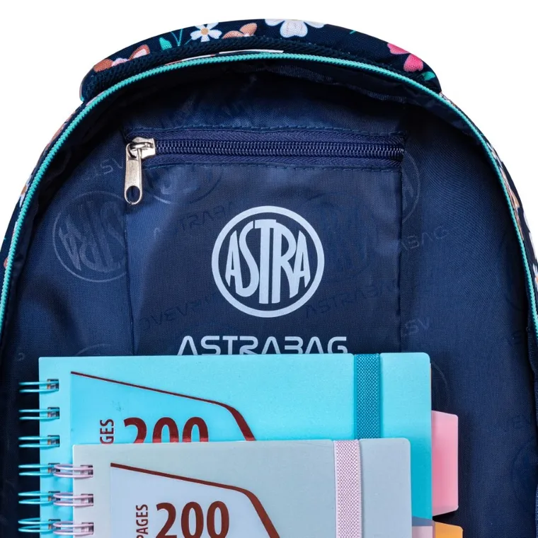 Astrabag, rucsac pentru scoala, cu 3 compartimente, Baby Deer