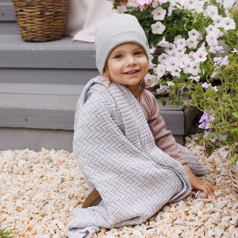 BabyOno, Paturica din bumbac organic, gri