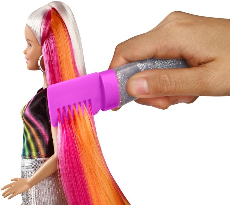 Barbie, Par curcubeu, papusa cu accesorii