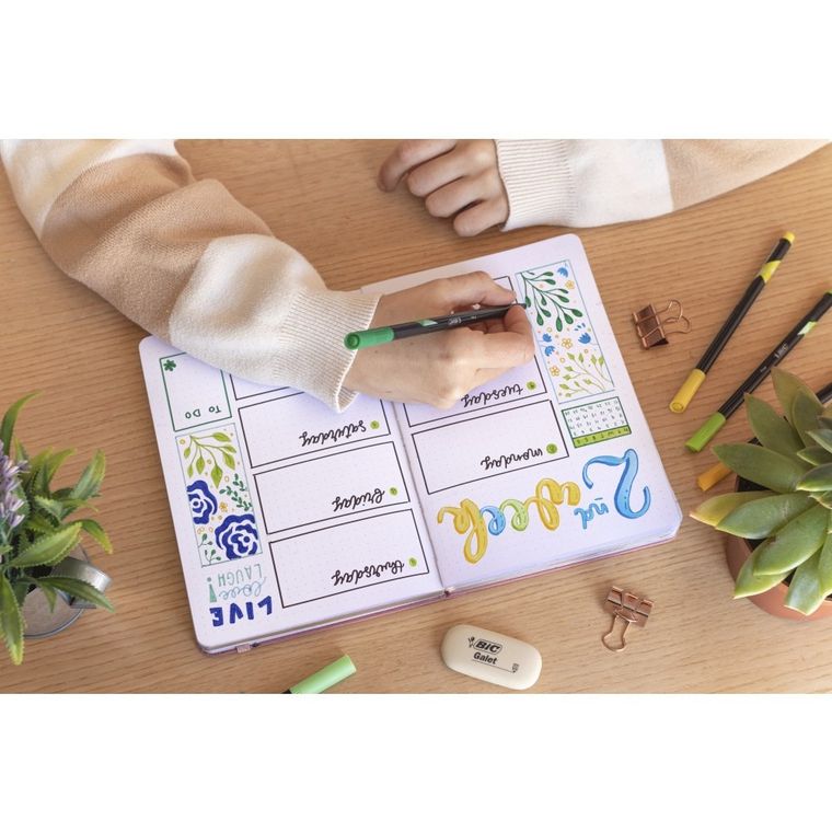 Bic, Intensity Fine, liner, mix pastel, 6 buc.