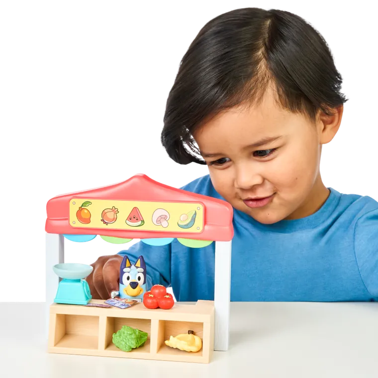 Bluey, magazin alimentar, set cu figurina