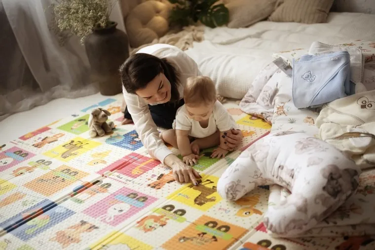 Bocioland, Happy Day, covoras pliabil din spuma, 150-200 cm