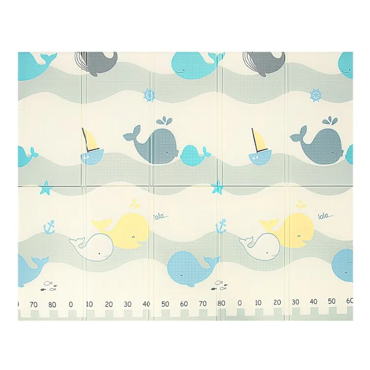 Bocioland, Orasul Apei, covoras din spuma pliabil, gri, 150-180 cm