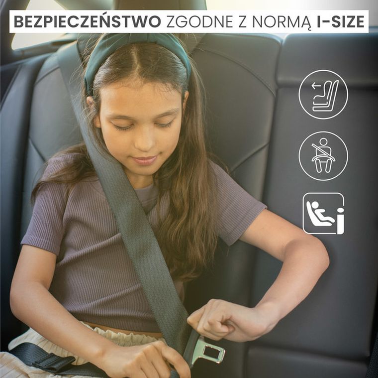 Caretero, Jaguar i-Size, scaun auto, beige, 125-150 cm