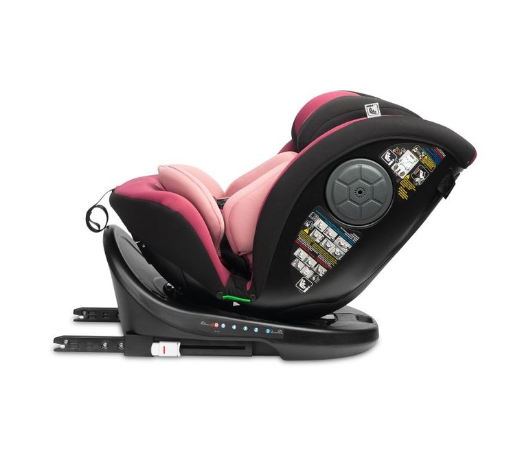 Caretero, Mokki i-Size, scaun auto, 40-150 cm, Dirty Pink