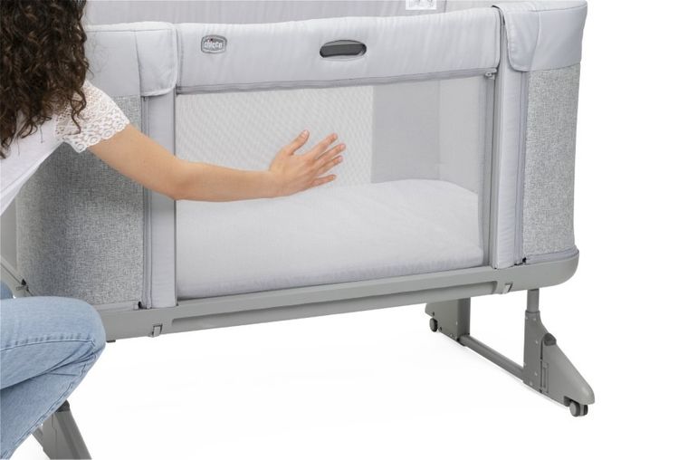 Chicco, Co-Sleeping Next2me, Forever, patut atasabil, Ash Grey