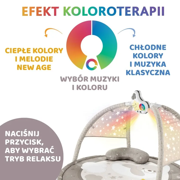 Chicco, First Dreams, Enjoy colors, covoras pentru copii, 3 in 1, bej