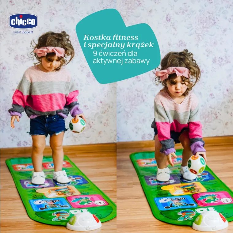 Chicco, Fit&Fun, Covor electronic pentru sotron, jucarie interactiva