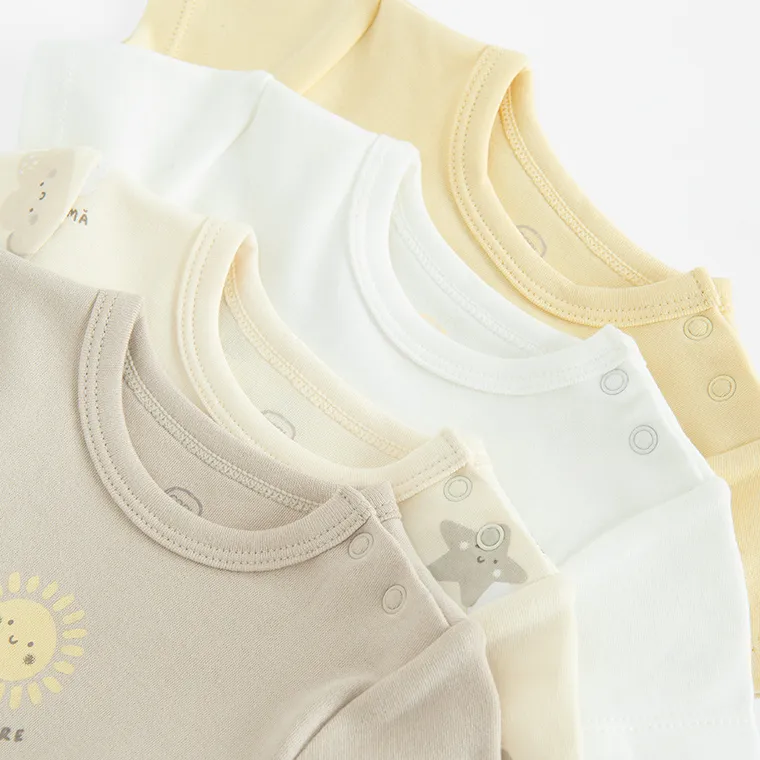 Cool Club, Body cu maneca scurta pentru baieti, mix, set, 4 buc.