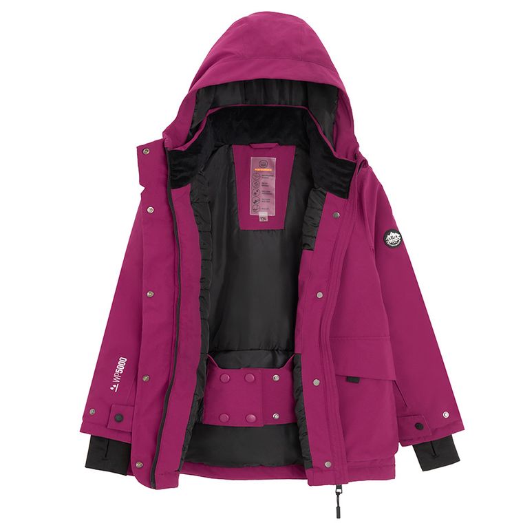 Cool Club, Geaca de schi impermeabil pentru fete, cu gluga, calduroasa, roz