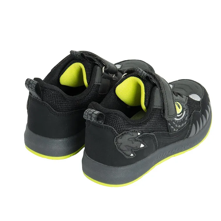 Cool Club, Pantofi sport pentru baieti, negru, talpa cu leduri