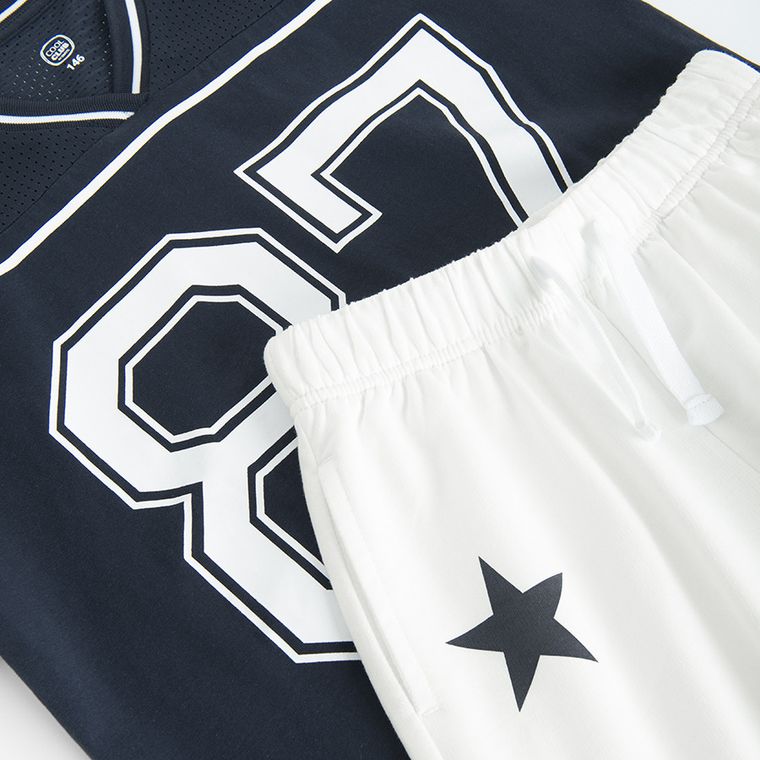 Cool Club, Set pentru fete, Tricou, crop top, Pantaloni scurti, mix