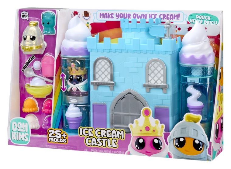 DohKins, Ice Cream Castle, set de joaca cu plastilina