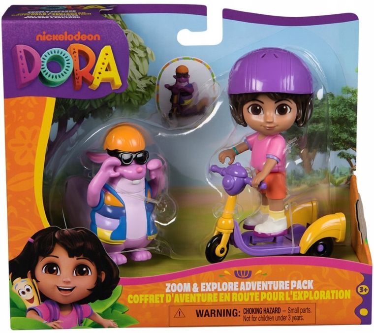 Dora, Zoom & Explore Adventure Pack, set de figurine