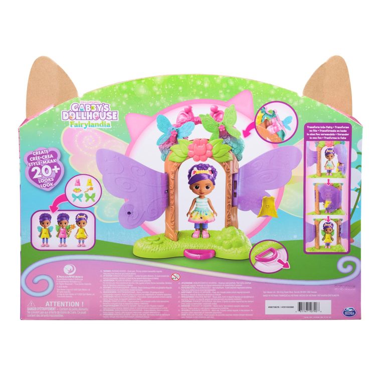 Gabby's Dollhouse, Fairy Magic Reveal Playset, set de papusa Gabby