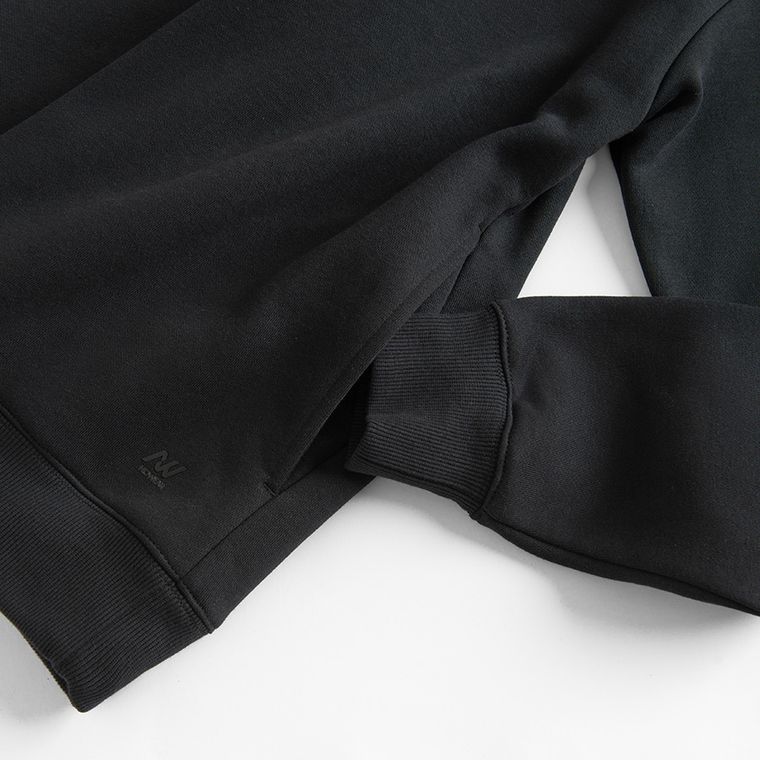 Hanorac basic negru oversize NOWEAR