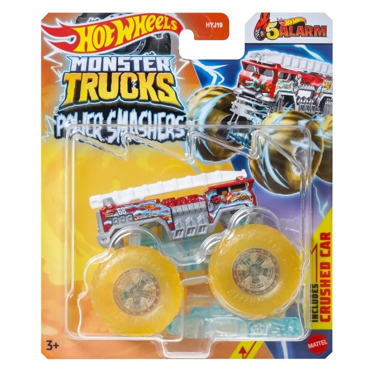 Hot Wheels, Monster Trucks Power Smashers, masina, scara 1:64, 1 buc.