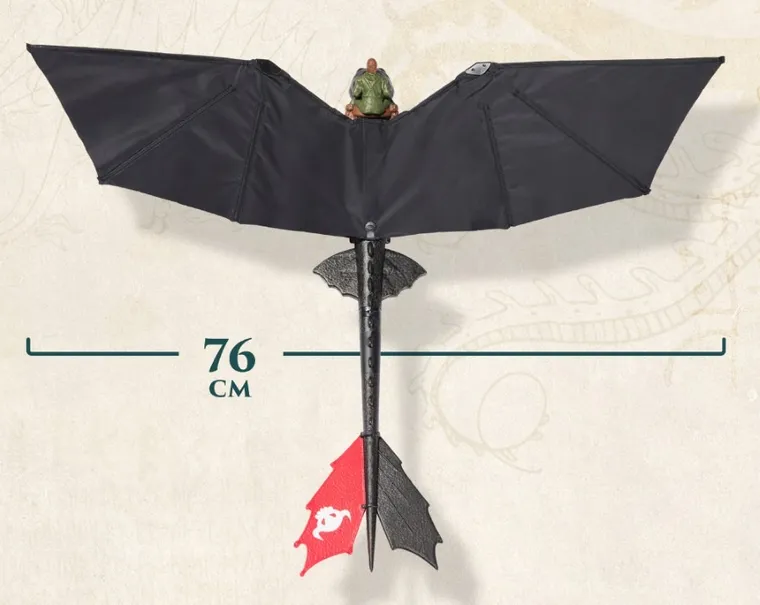How To Train Your Dragon, Real Flying RC Toothless, figurina cu telecomanda