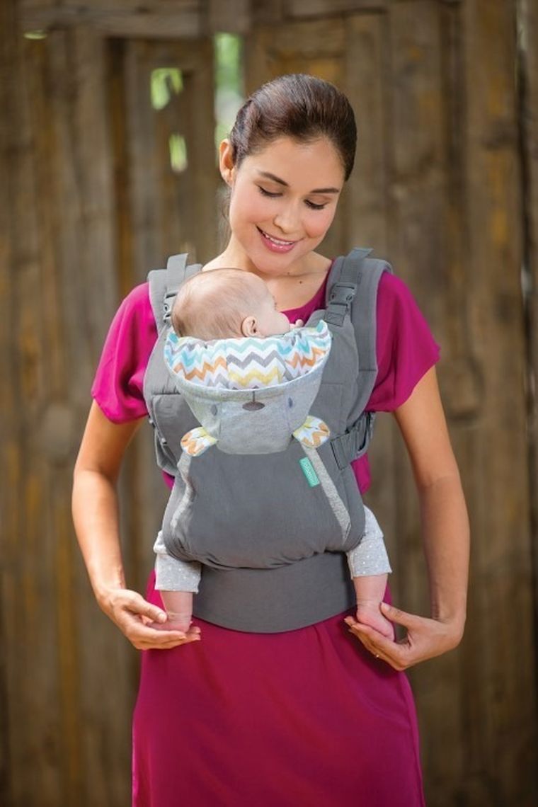 Infantino, marsupiu port-bebe ergonomic cu gluga