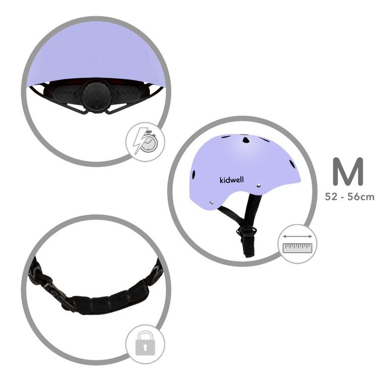 Kidwell, Orix II, casca de protectie, marime M (52-56 cm), Violet