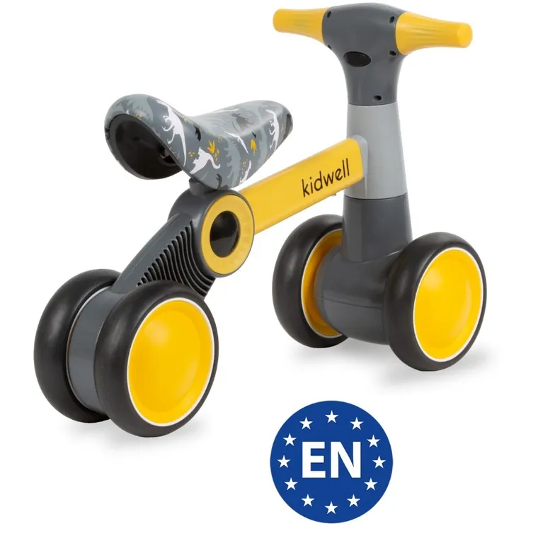 Kidwell, Petito Dino, mini bicicleta de echilibru cu 4 roti
