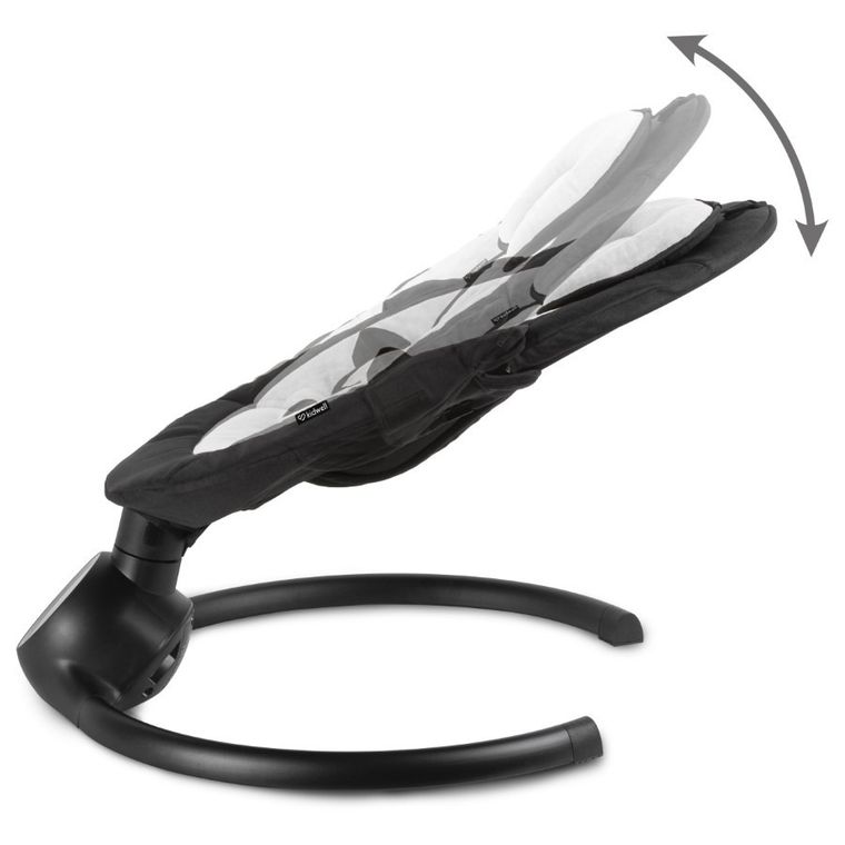 Kidwell, Reve, Scaun electric pentru bebelusi, 2in1, negru-argintiu