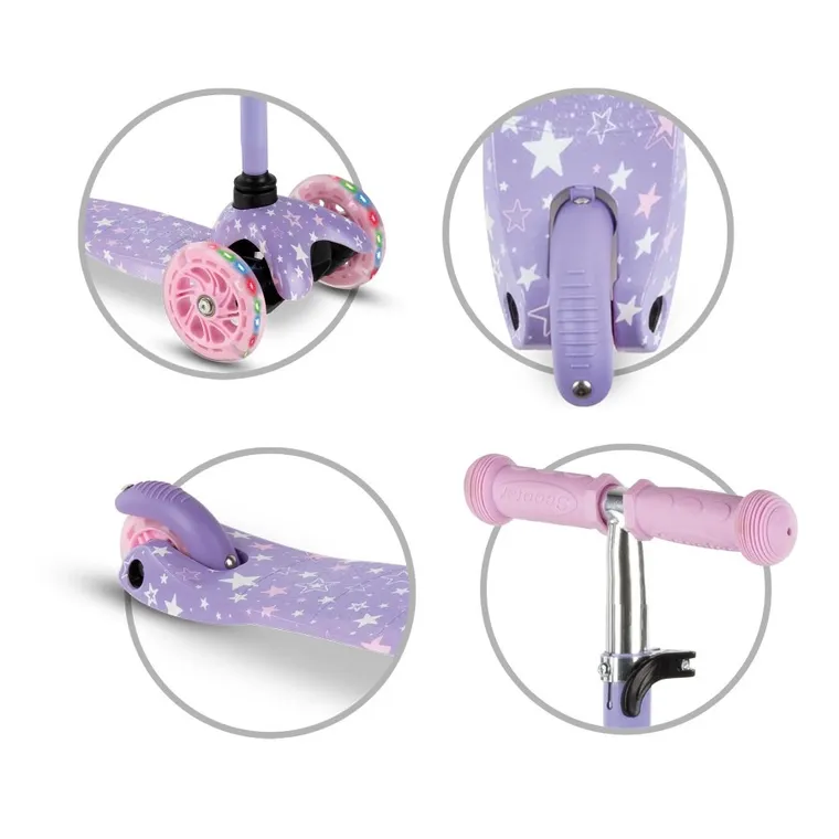 Kidwell, Uno, trotineta cu 3 roti, stars