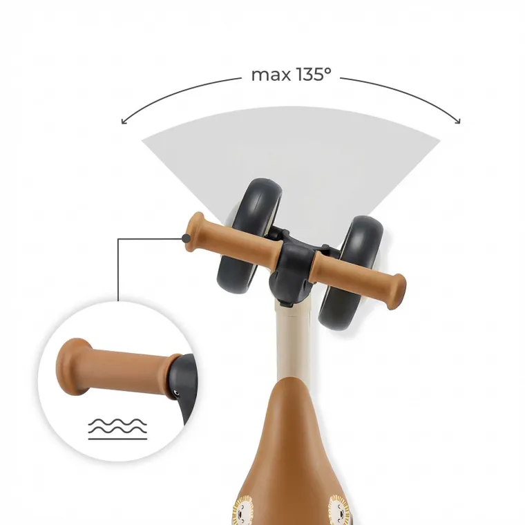 Kinderkraft, Cutie Flash, bicicleta fara pedale, beige