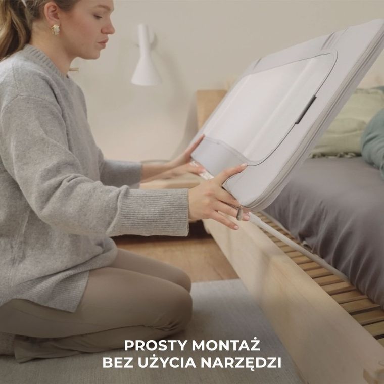 Kinderkraft, Guard and Dream, bariera pentru patut, Black