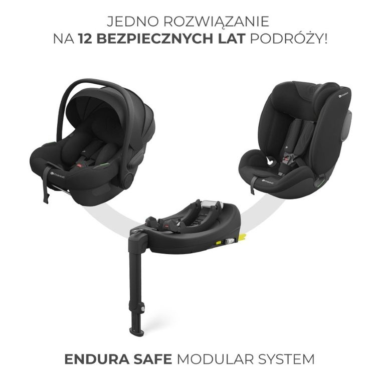 Kinderkraft, I-Lite, scaun auto + baza Endura Safe Fx, 40-87 cm, black