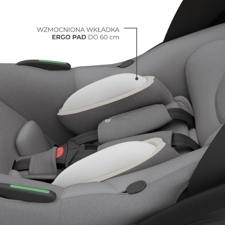 Kinderkraft, I-Lite, scaun auto + baza Endura Safe Fx, 40-87 cm, grey