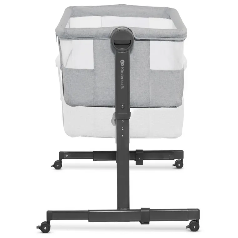 Kinderkraft, Neste Up 2, patut atasabil 2in1, Light grey