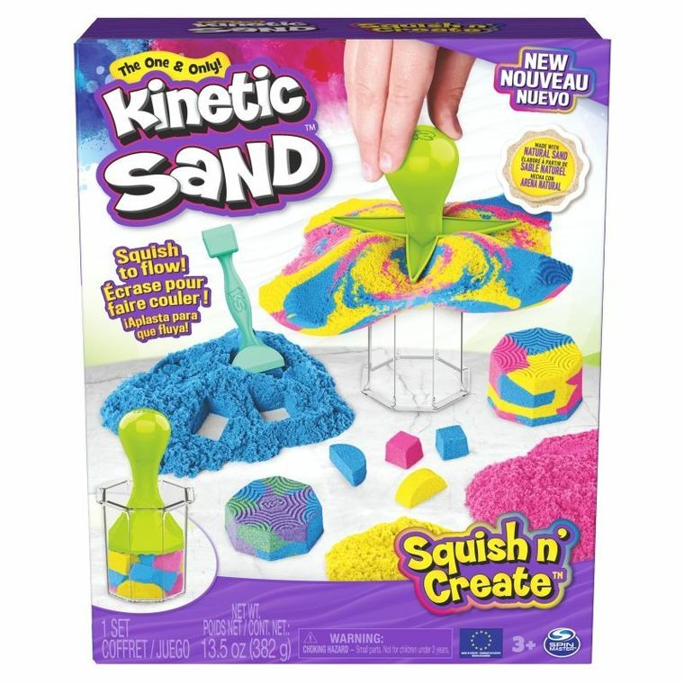 Kinetic Sand, Squish n' Create, nisip kinetic, set creativ