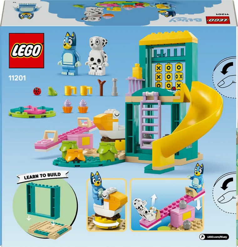 LEGO Bluey, Distractie la locul de joaca cu Blue si Chloe, 11201