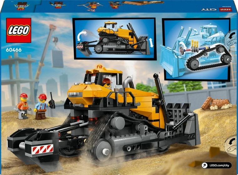 LEGO City, Buldozer galben, 60466